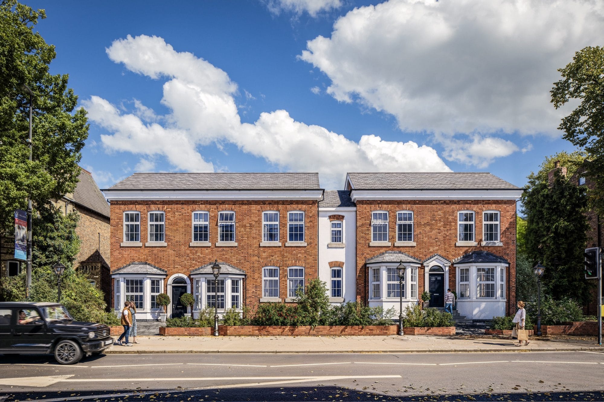 Croft View, the restored 1881 villas on Crofts Bank Road, Urmston