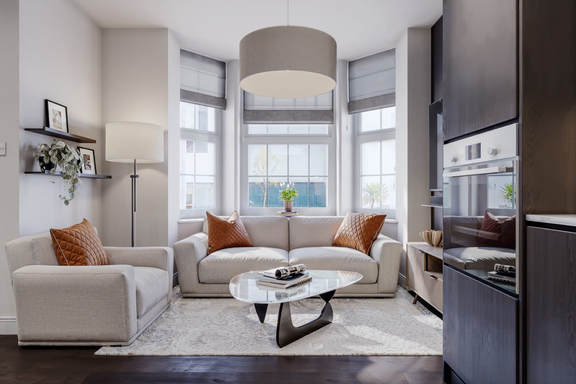 A restored living space at Croft View